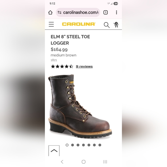 Carolina Boots - Steel Toe Loggers - Picture 9 of 10